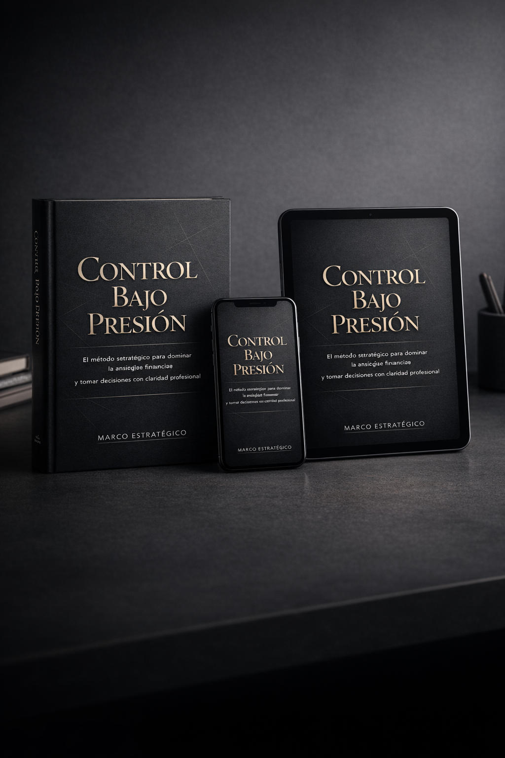 Libro Control Bajo Presión + 2 bonos + 1 audiolibro + 1 App Financiera de Regalo