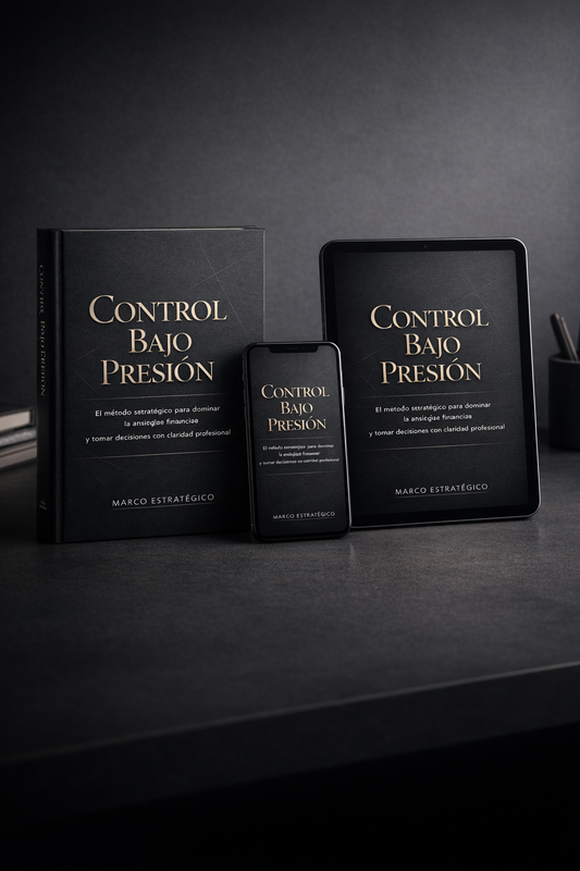 Libro Control Bajo Presión + 2 bonos + 1 audiolibro + 1 App Financiera de Regalo